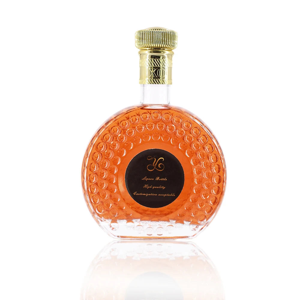 Transparent Glass Bottles for Liquor Vodka Tequila Whisky Xo High Quantity Whiskey Vodka Glass Bottles