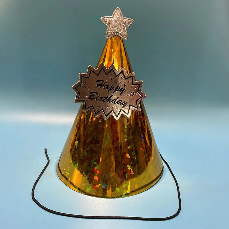 Cute Paper Cone Hat Dress Up Girl & Boy Birthday Hat Party Supplies Decoration green cool and delicate party paper hat