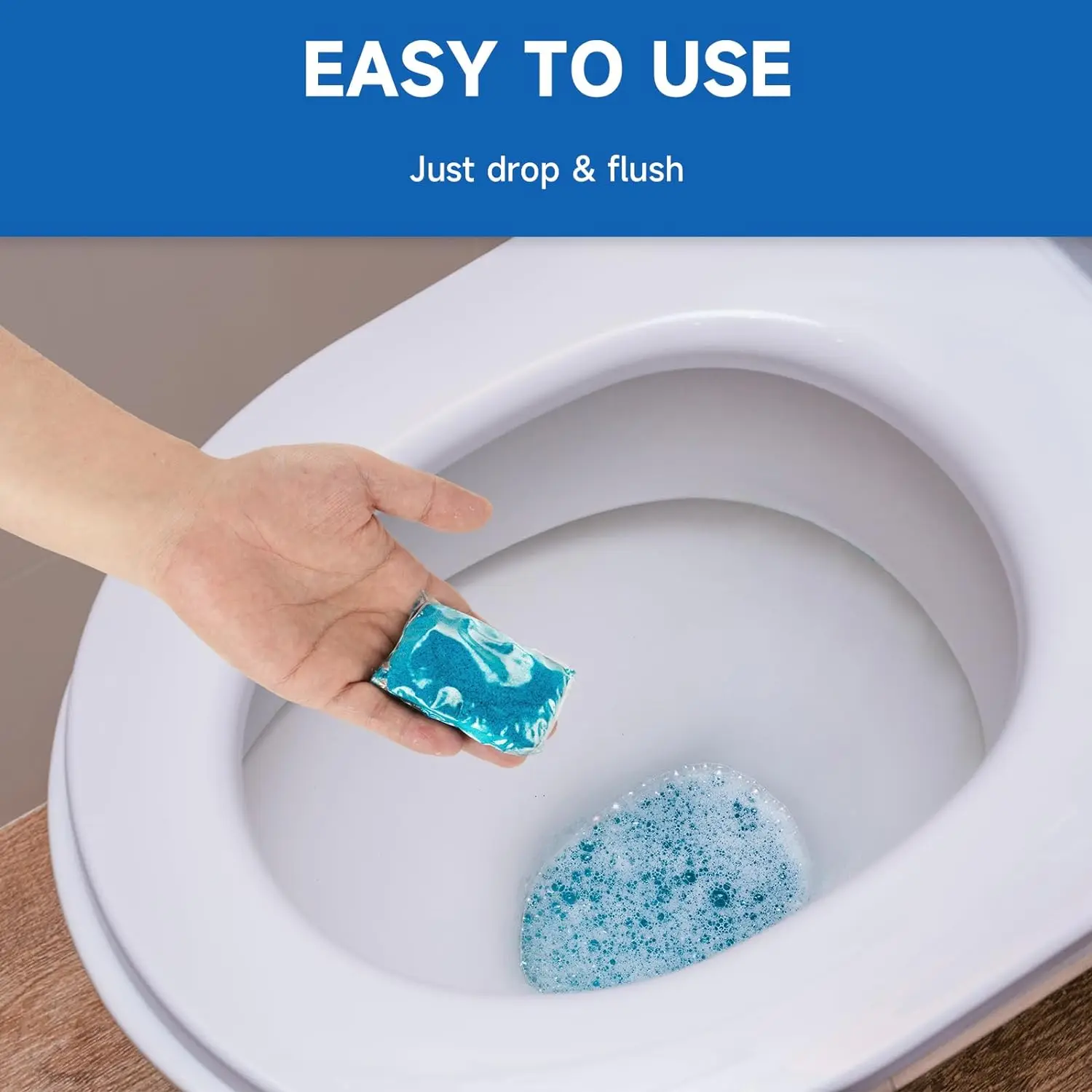 2024 New RV Marine Toilet Treatment Drop-ins Pods Septic Waste Eliminator portable toilet deodorant