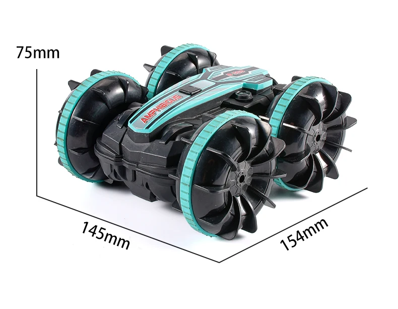 Dual model  2.4GHz RC Car Toy Waterproof Safe Stunt Car Model for Boys Beach Swimming Pool Toys Amphibious Remote Control Car
