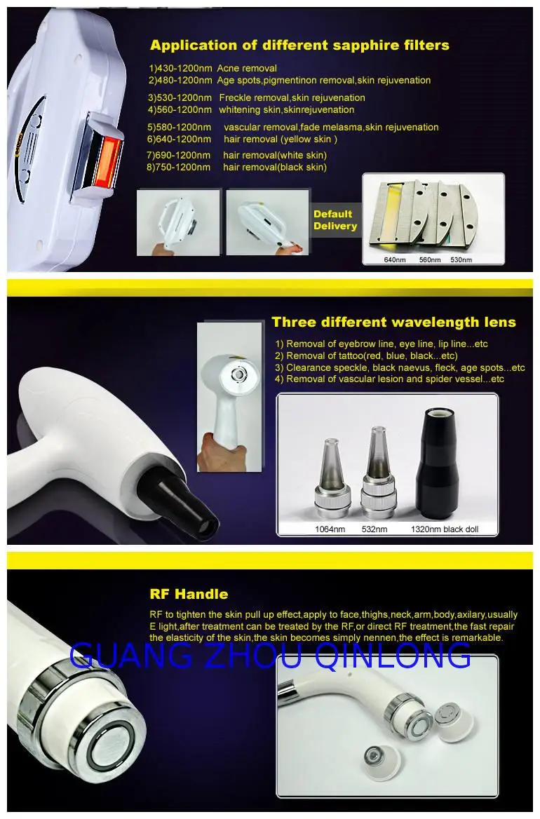 Wholesale 3-in-1 Multi-functional 360 Magneto-optical System Elos Shr Ipl Opt  + Rf Laser Hair