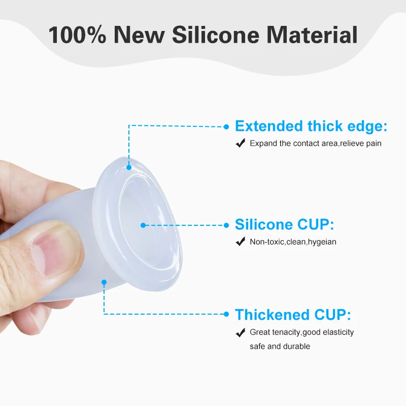 Silicone Anti Cellulite Cup Vacuum Suction Massage Cups Facial Cupping Sets Body and Face Massager