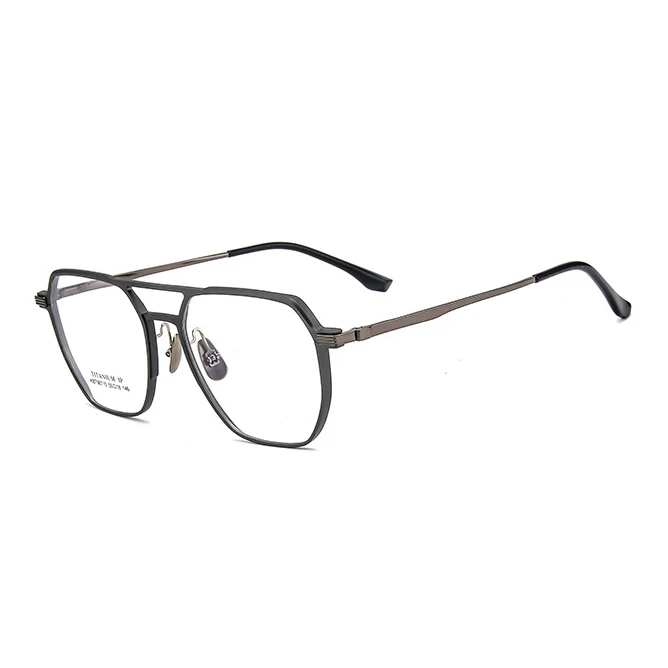 China Factory Manufacturer French Design Unisex Large Big Oversized High Quality Titanium Optical Frame