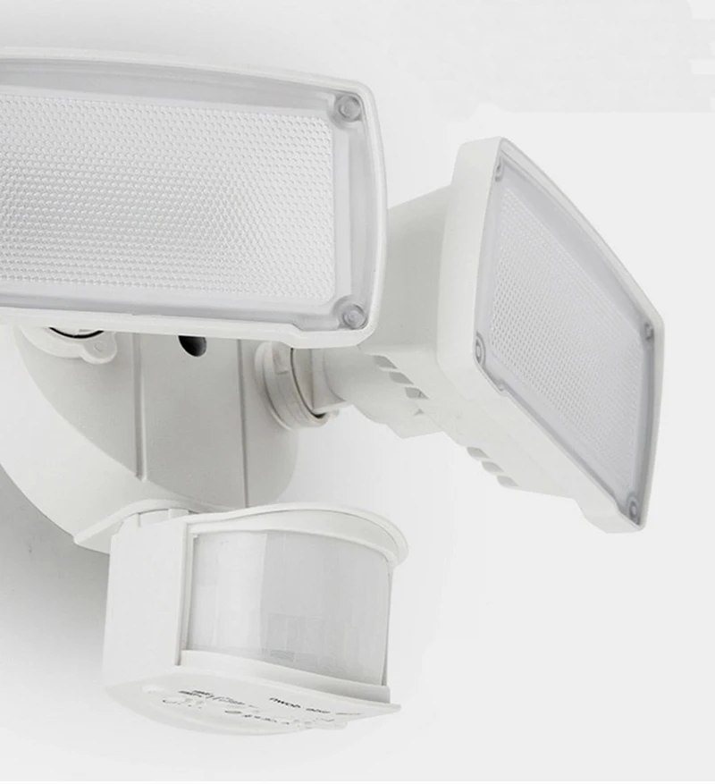 28W LED Security Lights Motion Sensor Light Outdoor 3000LM Motion Security Light 5500K IP65 Waterproof 2 Head Motion Detector