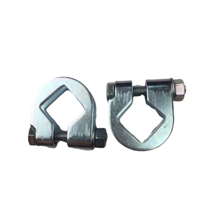 Custom sheet metal fabrication square pipe clamp joints