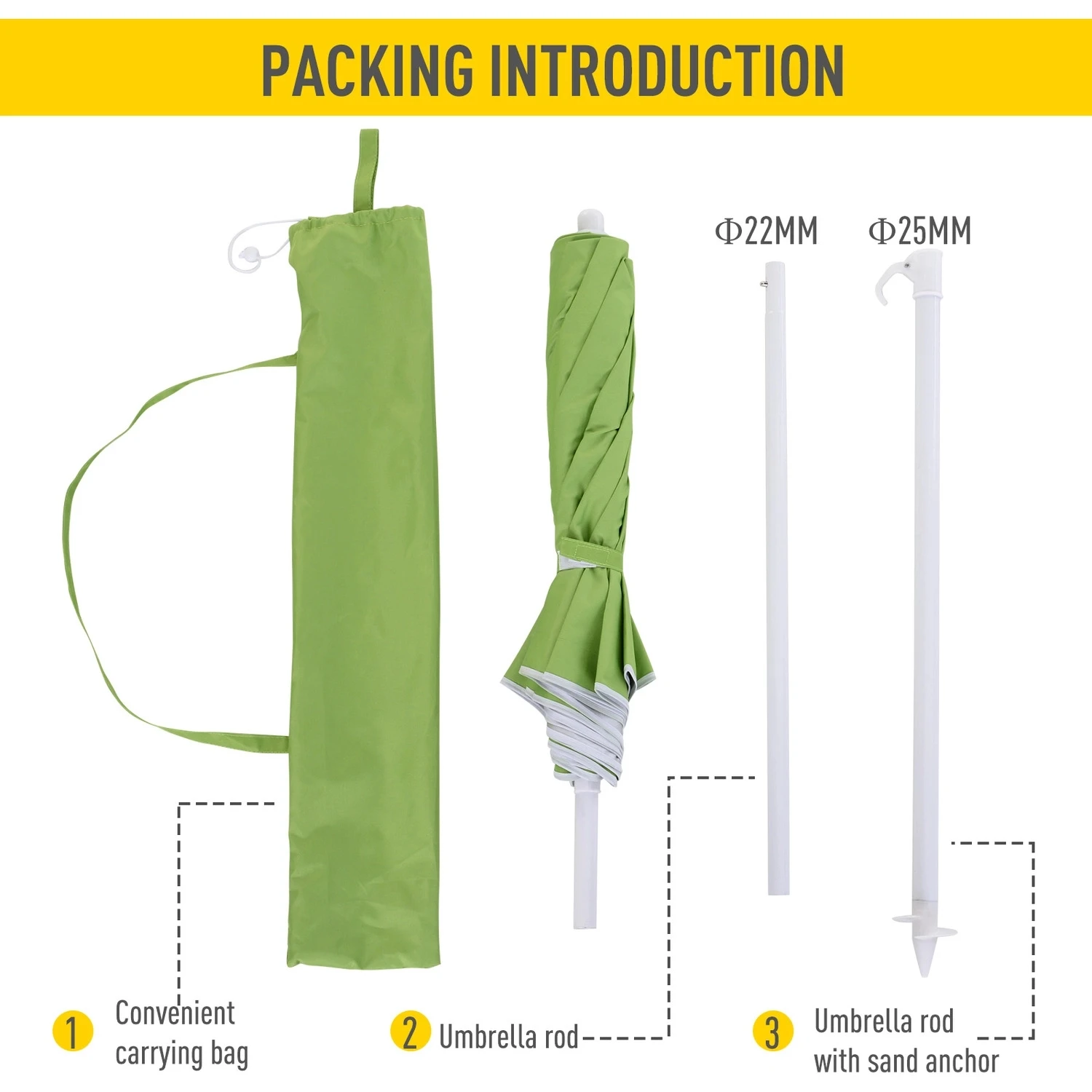 Uv Protection Accepted Custom Size Portable Sun Beach Umbrella  China Factory Quality Beach Umbrella 8Ft