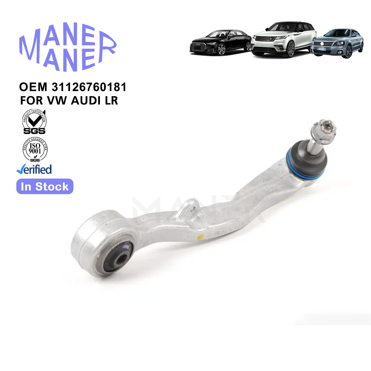 MANER Suspension Parts 31124028607 31126760181 31126768297 Front Lower Left Aluminum Control Arm For BMW 5 E60 E61