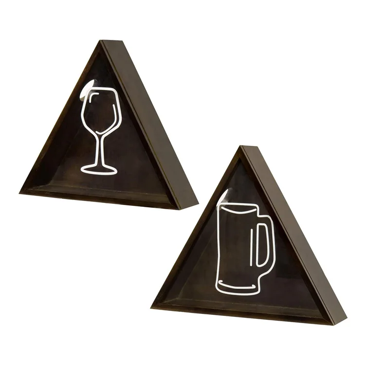 Wall Mounted Tabletop Wood and Acrylic Wine Cork Catcher and Beer Bottle Holder Shadow Boxes