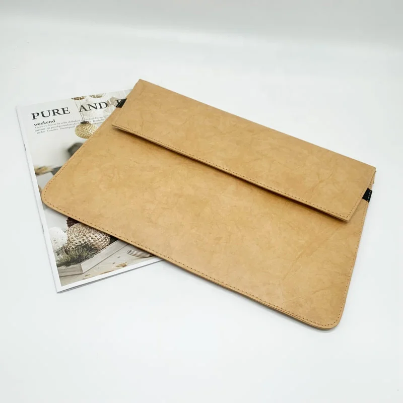 Factory Price Custom Logo Size eco friendly Notebook Case Laptop Sleeve Pouch Tyvek Paper Laptop Bag