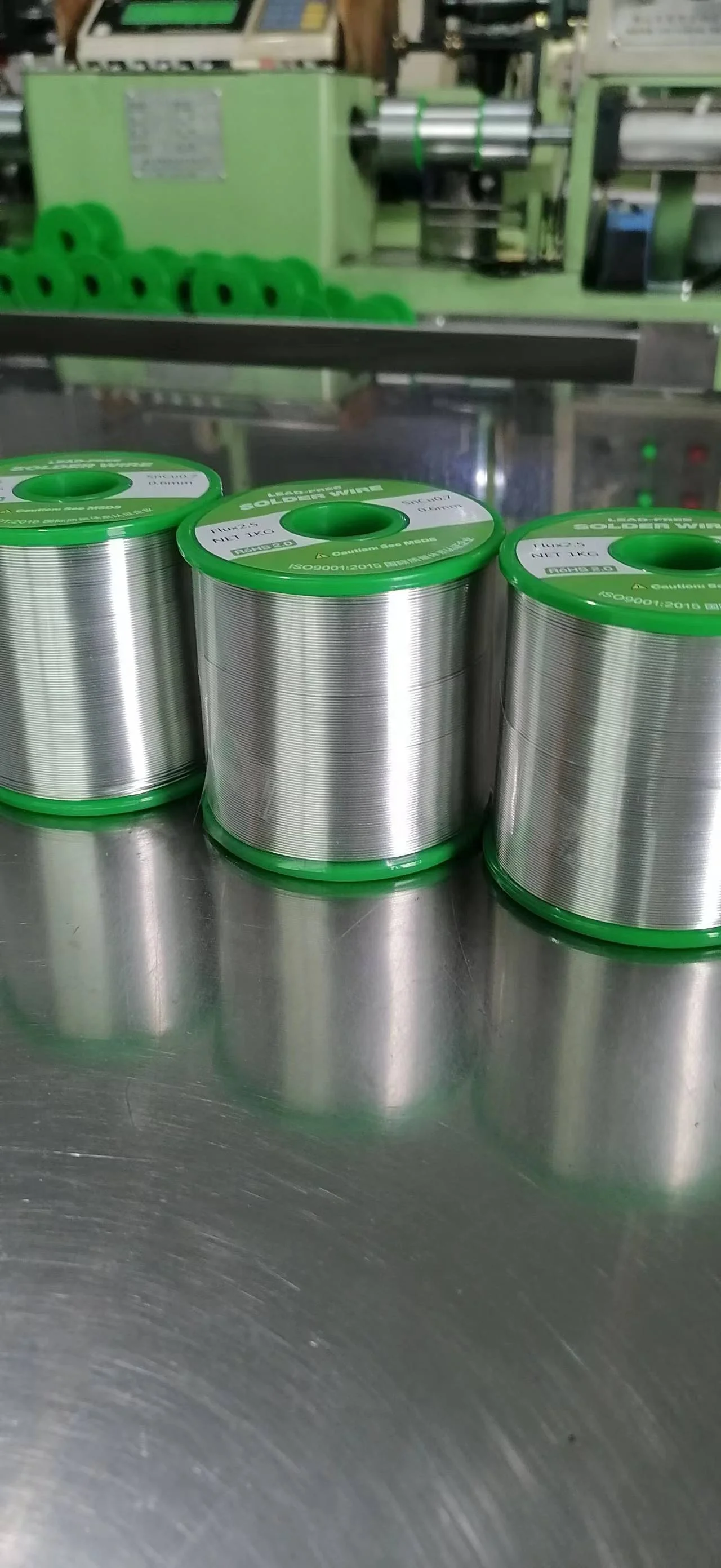 PCB Selective Wave Soldering Sn99.3/Cu0.7 SOLID Solder Wire No Rosin Tin Solder Wire 0.8mm Lead Free Tin Wire