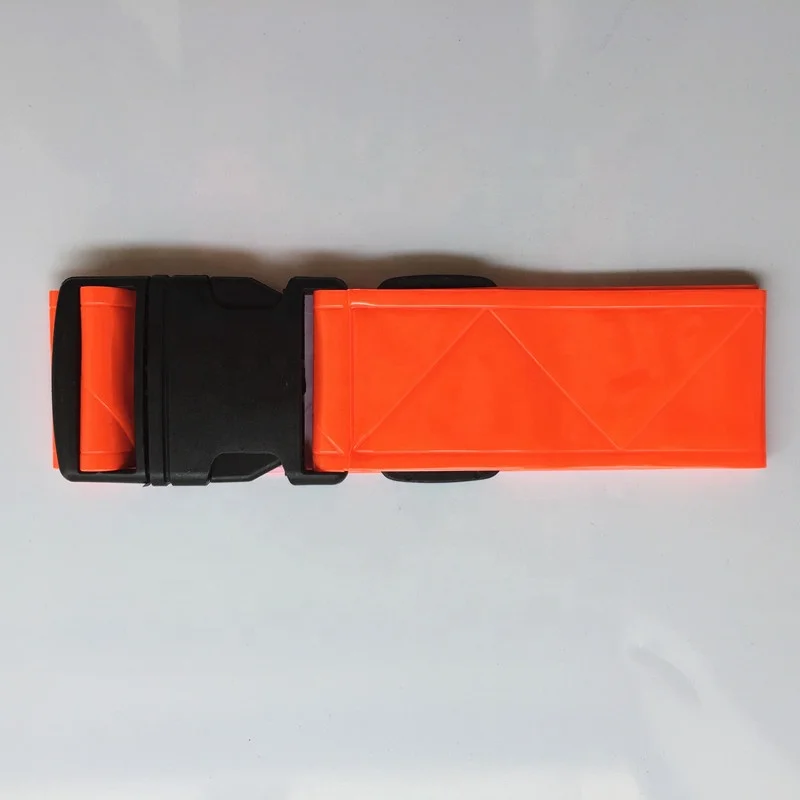 Yellow fluorescent Micro-prism Reflective Belt High Visibility Safety Reflective Buckle Adjustable Reflective Belt High