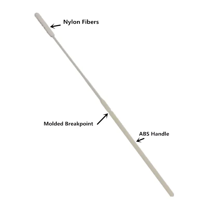 CM-FS913 sterile specimen collection nasopharyngeal nasal flocked swabs
