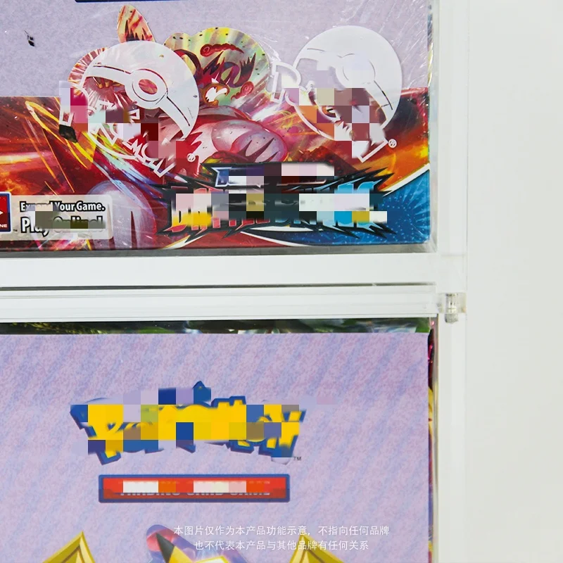 Оптовая продажа прозрачная акриловая бустерная карточная игровая коробка с магнитной крышкой