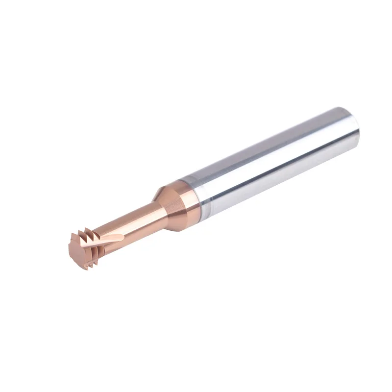 Three-thread milling cutter CNC machining center milling cutter three-tooth tungsten steel alloy M4*0.7 Tapping knife