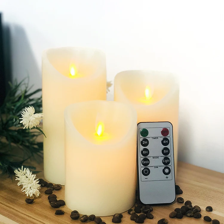 New Design With Great Price D7.5*H12.5Cm Standard Size Magic Led Flameless Light Candles With Remote Control