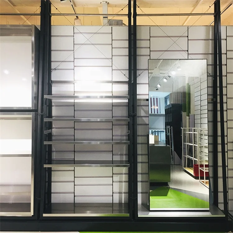 Customization multifunctional  retail wall display clothing shelves for shop Display Racks for clothing stores clothing rack