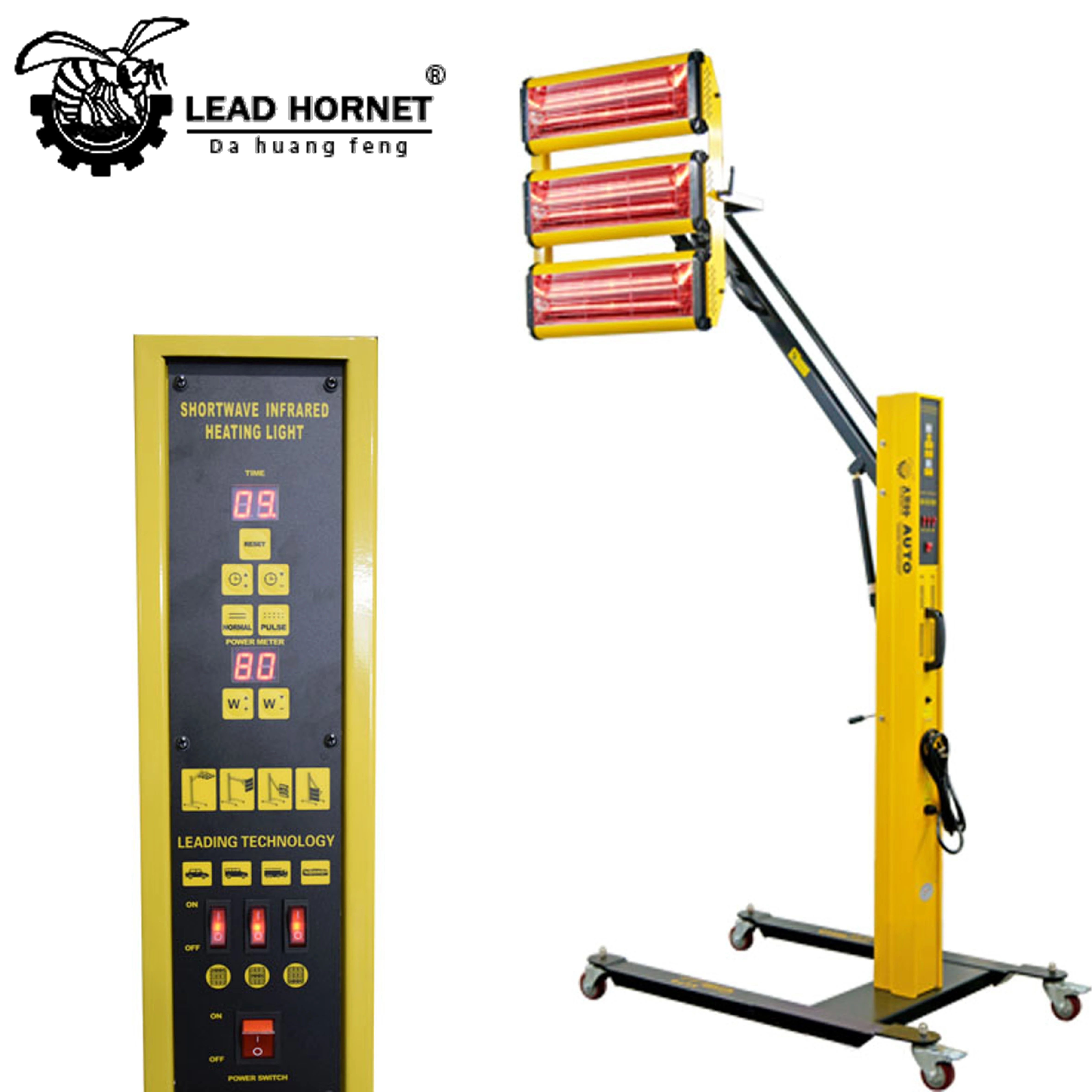 shortwave quartz Halogen infrared heat lamps for car painting / infrared paint curing lamp CE shortwave infrared curing lamps fo