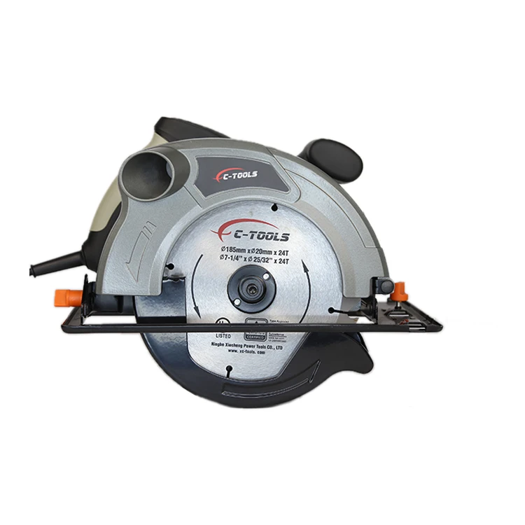 M1Y-DU18-185 Corded Electric Power Tools Adjustable base plate to 45 deg Base height adjustable Wood Cutting Circular Saw