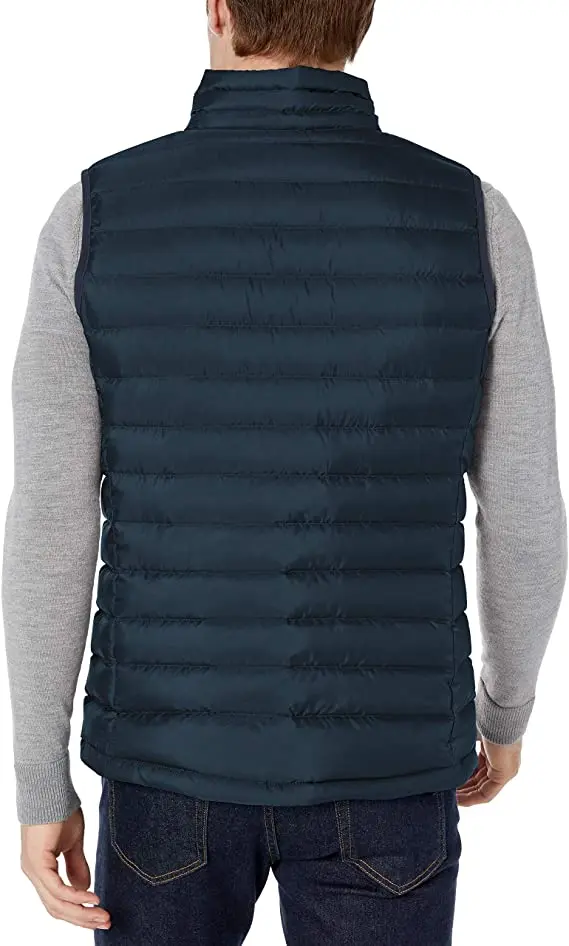 Wholesale Puffer Down Vest Men Winter Down Vest Cardigan Hooded Down Jacket Vest