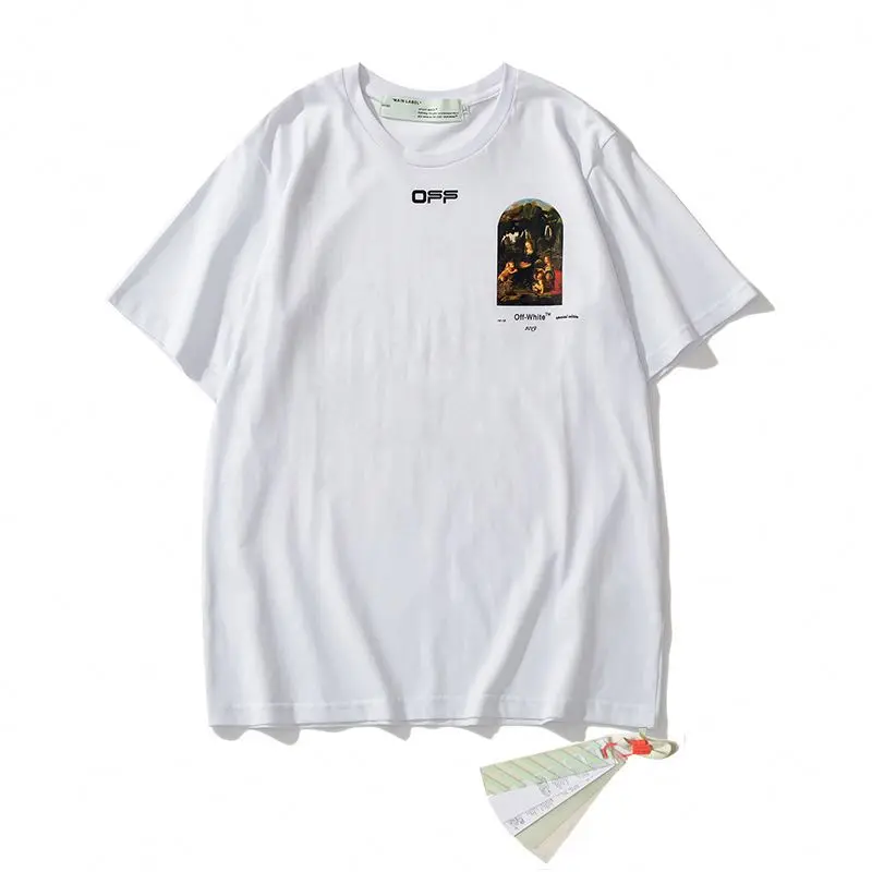 CLM677 Drop Shoulder Oversize T-shirts O-neck Washed Short Sleeve Men T Shirts Tee Tops Cotton Direct Injection Printing