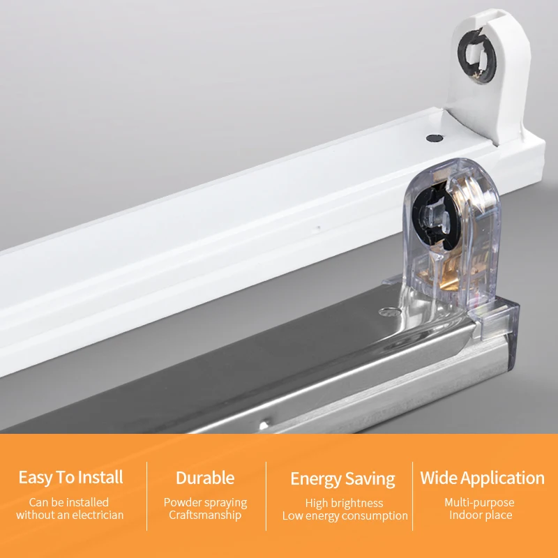 XINHUA, 2 фута, 3 фута, 4 фута, 600 мм, 90 мм, 1200 мм, осветительная розетка, держатель лампы, фитинг, кронштейн лампы T8