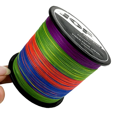 JOF 100M Multicolour PE Braided Wire 8/4 Strands Multifilament Japanese Fishing Line