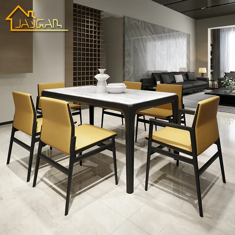 Simple luxury nordic wood restaurant chairs modern dinning room furniture leather chairs design upholstered armless dining chair