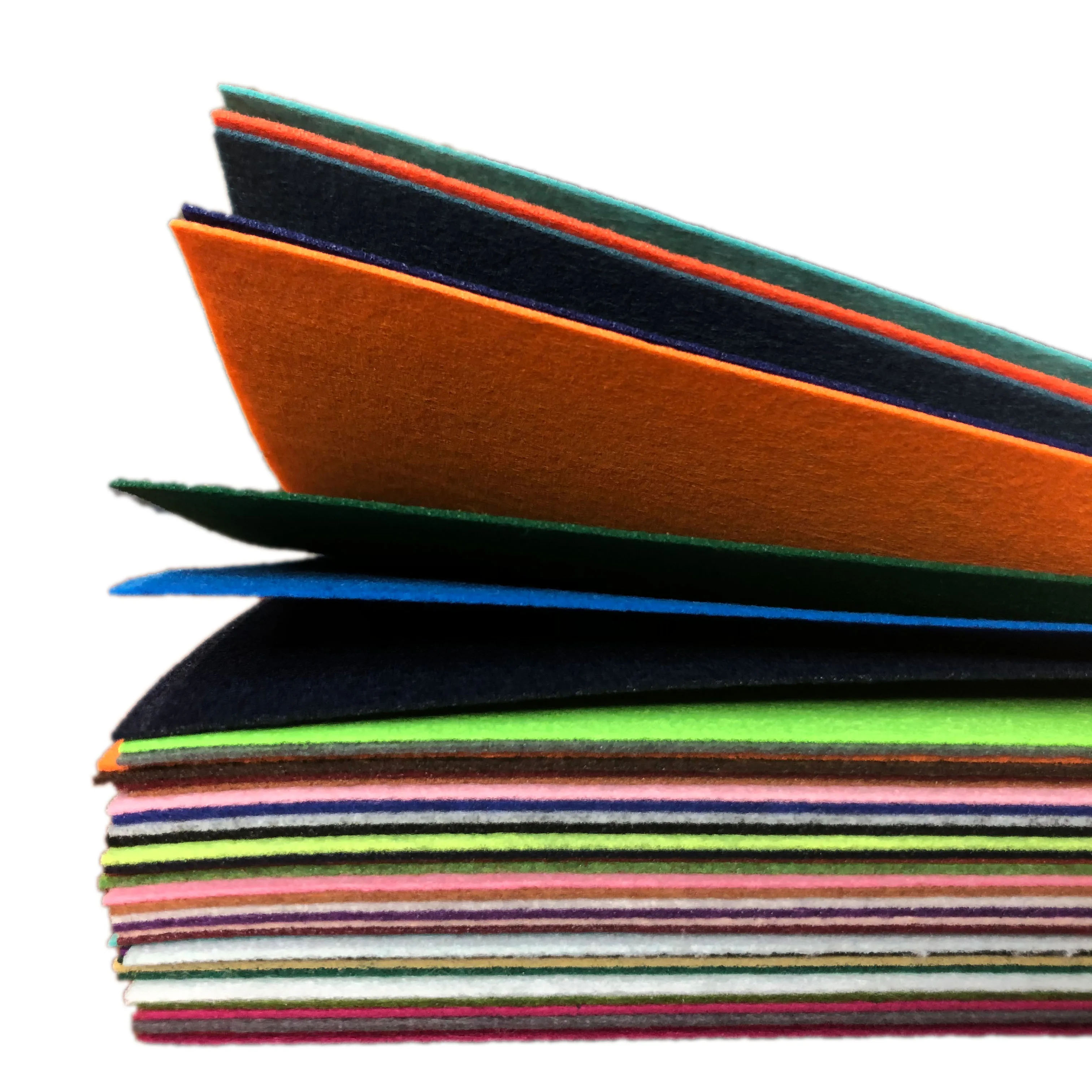 A4  custom size polyester nonwoven wool felt sheet 1mm 2mm 3mm 4mm 5mm   felt fabric craft felt paper in roll