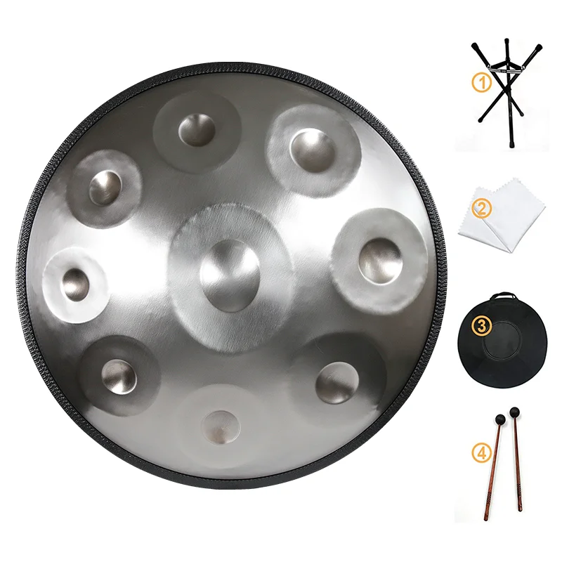 Mini Handpan 18 Inch 9 Note G Key Steel Hand Drum With Soft Hand Pan Bag Handpan drum instrument