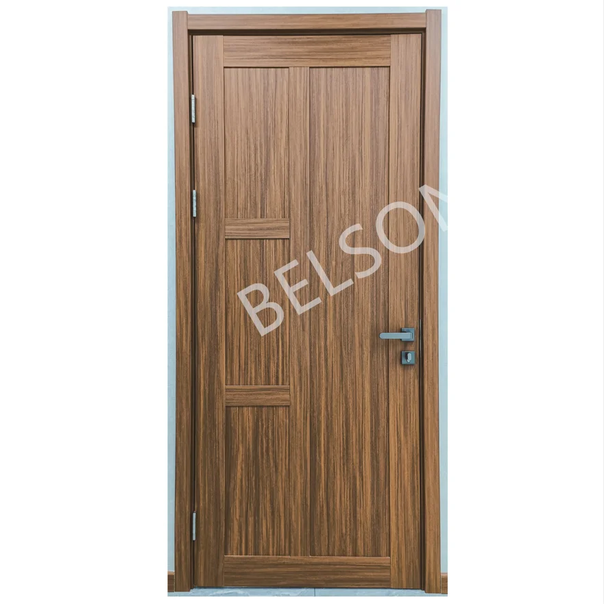 Factory Wholesale Popular WPC Door Bedroom Interior Wood Door For Houses Interior Wooden Doors