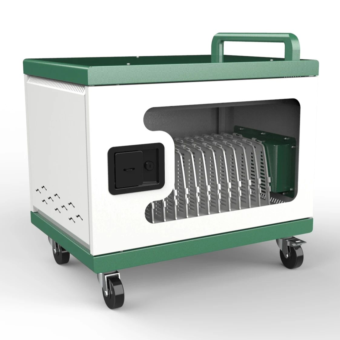 65W fast charging school and office used portable 16 ports charging cart