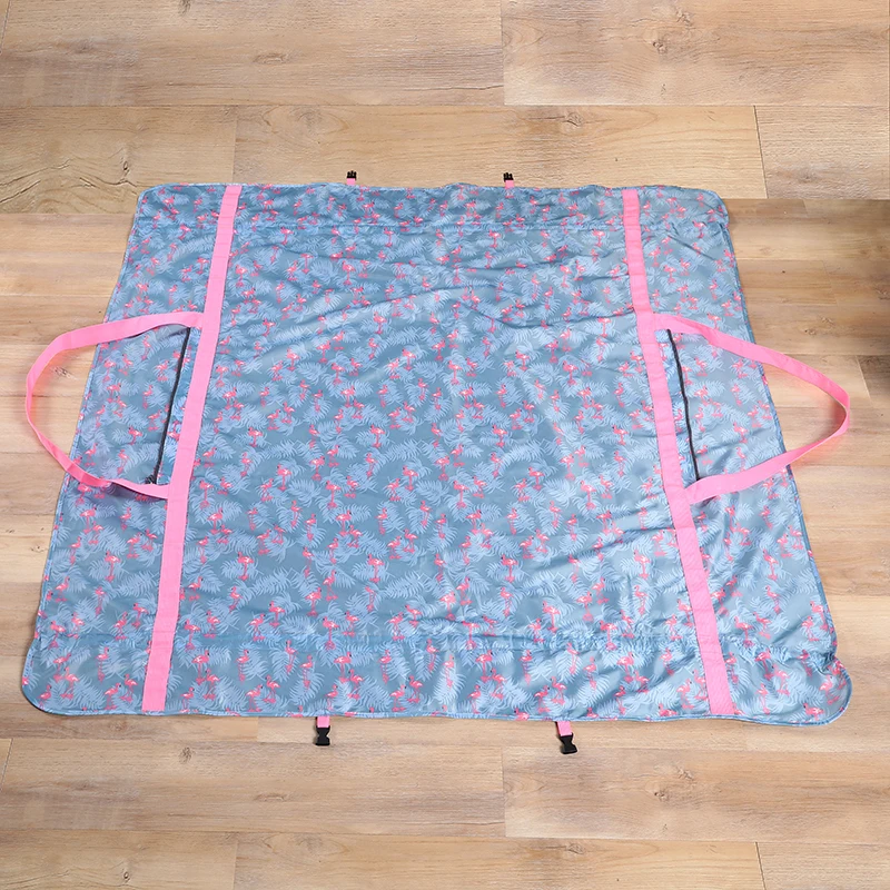 Fashion Portable Kids Oxford Outdoor Beach Kids Children Storage Toys Bags Waterproof Mat Large Drawstring Toys Eco-friendly Set