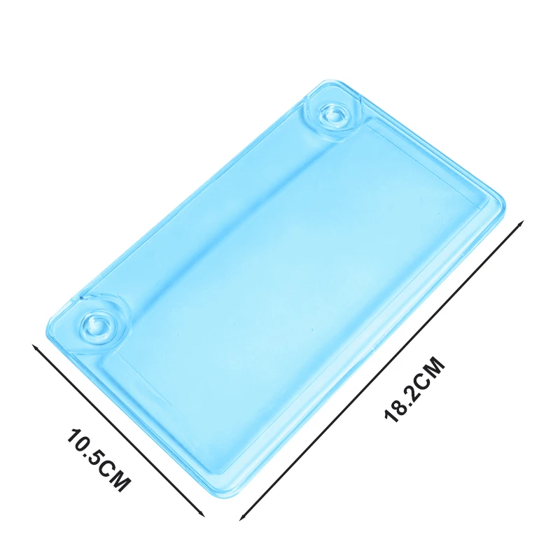 Blurry license plate cover shield plastic acrylic reflective license plate holder