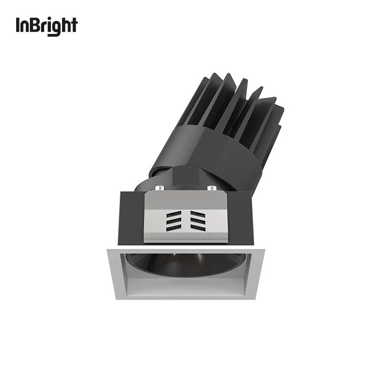 Die Casting Aluminium Flicker-free Downlight 8W 18W 25W Lens Cob Downlight Led Recessed Lighting Spot Lights Down Lights