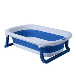 Factory supplied wholesale bathroom foldable bathtub portable PP TPE plastic bath tub For baby bath