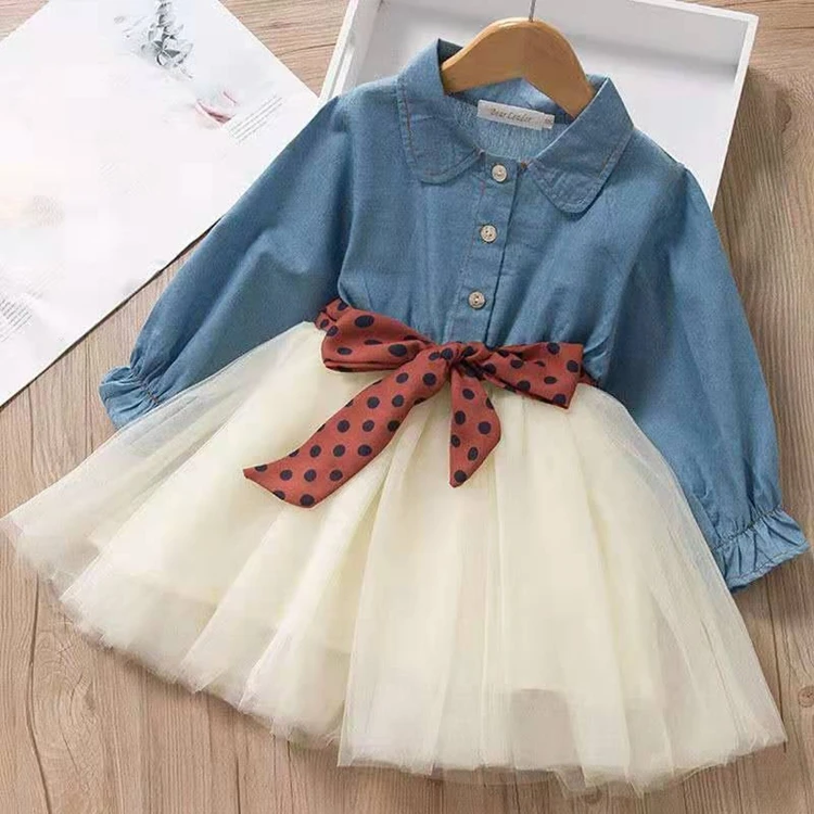 Girls Clothes Toddler Baby Girl Long Sleeve Dress Children Clothing Long-sleeved Girls Dresses