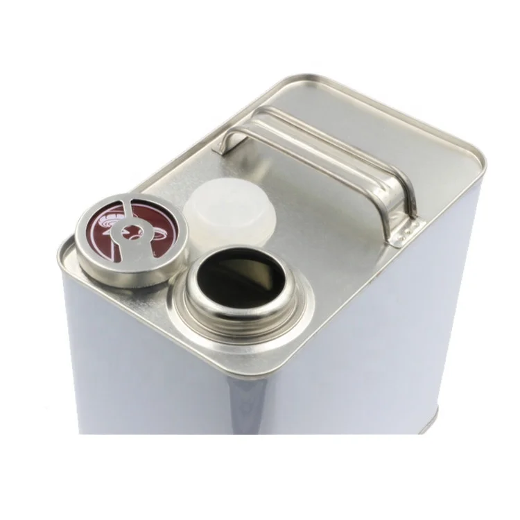 Free sample factory 2.5L Metal Engine Oil tin can square edible oil tin can container for motor oil