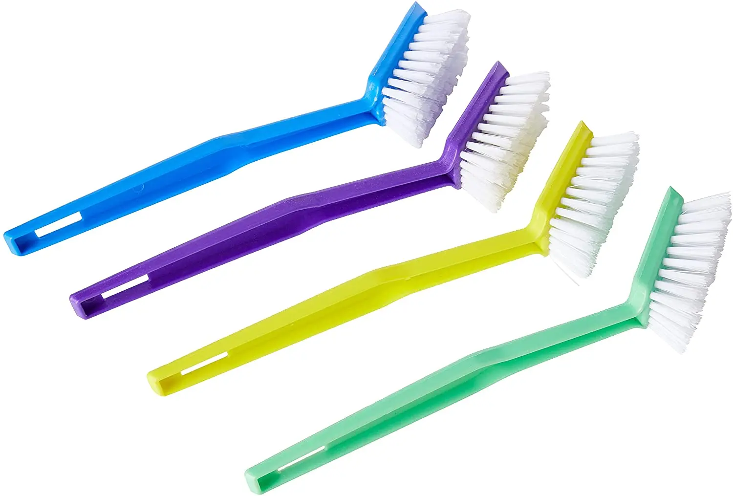 High Quality Eco-Friendly Dish Cleaner Long Dish Brush with Soft Plastic Bristles and Strong Handle Pack of 4 for Kitchen Use