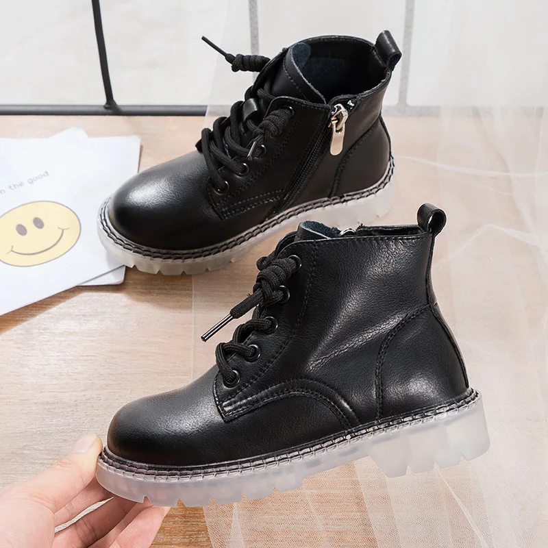 Factory Wholesale Fashion Winter Warm Comfortable Kids Ankle Snow Boots Boys Girls Short Booties Waterproof Child Leather boots