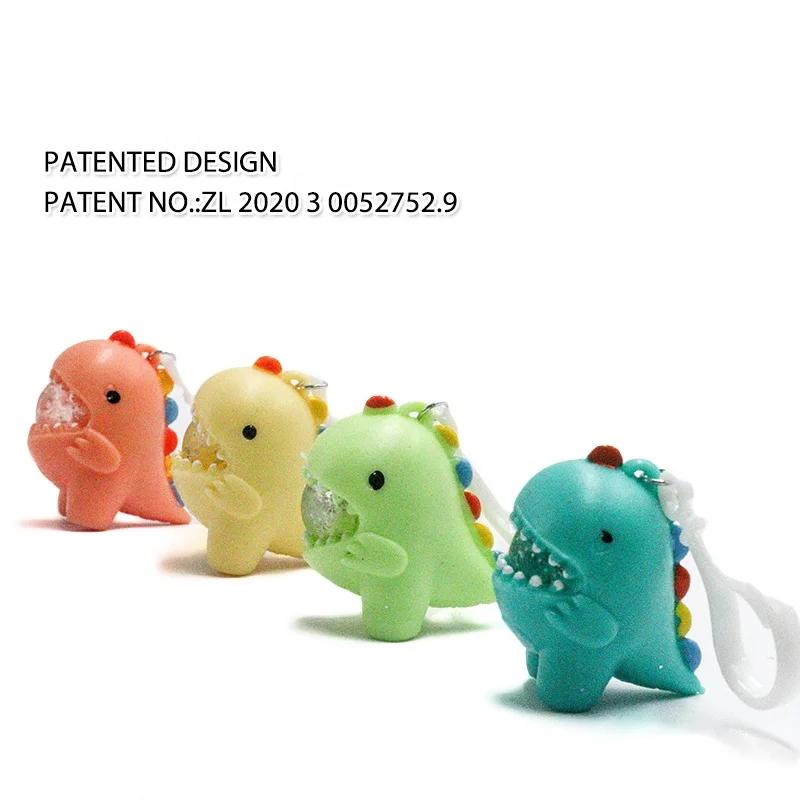 novelty cute squishy keychain toy dinosaur squeeze TPR toy keychain animal cute keychain gift for capsule 219091809