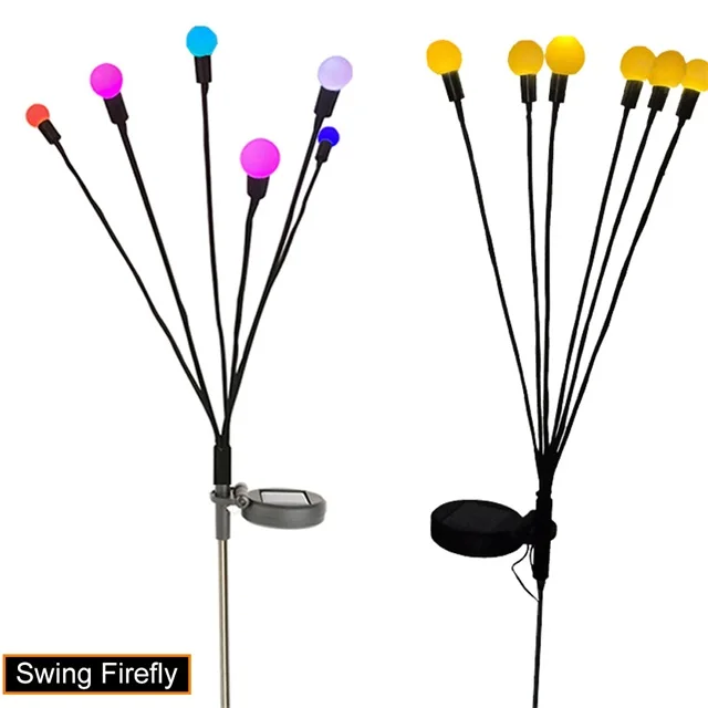 Solar outdoor large landscape lighting project motor inside control moving LED firefly lamp