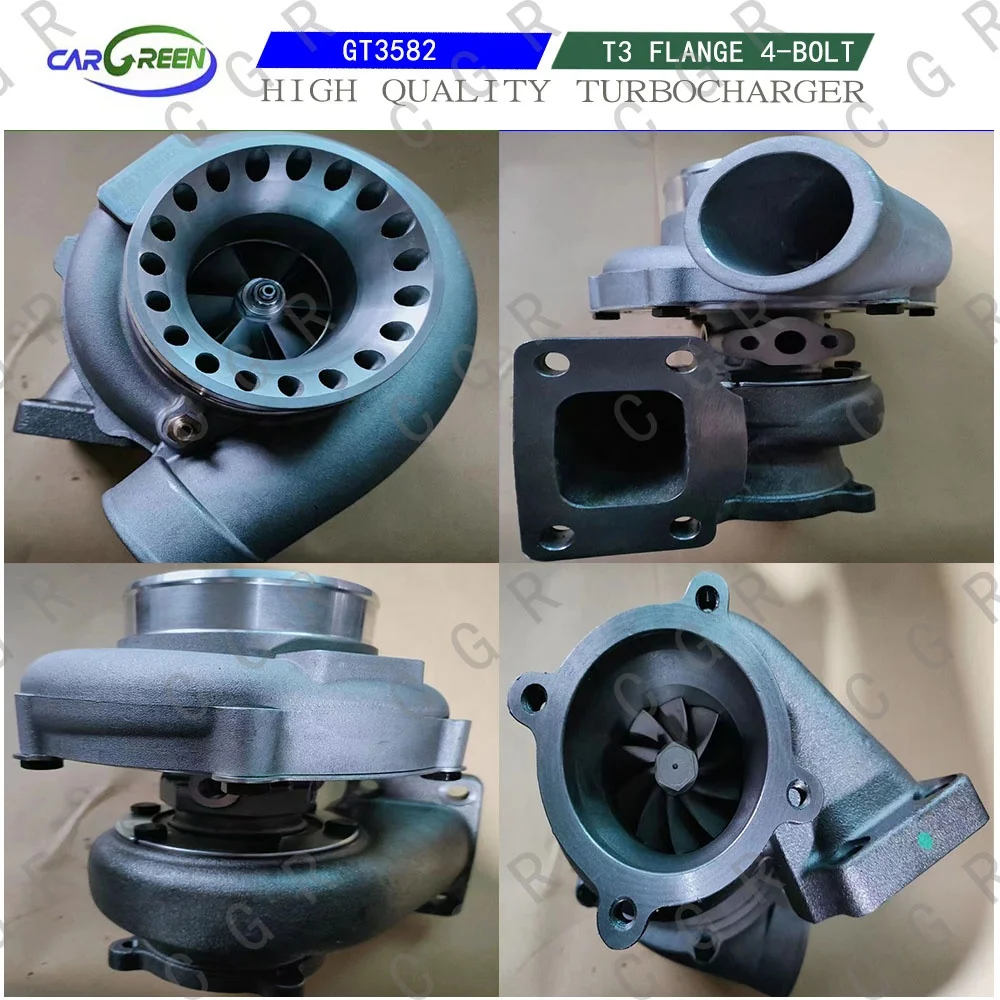 Anti-Surge Compressor Turbo GT35 GT3582  T3 T4 Turbocharger Turbocompressor Turbine For 2.5L-6.0L engines