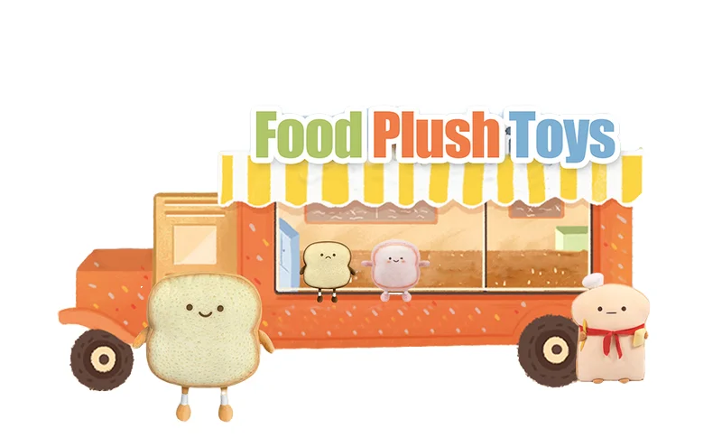 Hot Selling Ins Bread Shape Plush Doll Toast Sliced Bread Plush Pillow cartoon plush toy