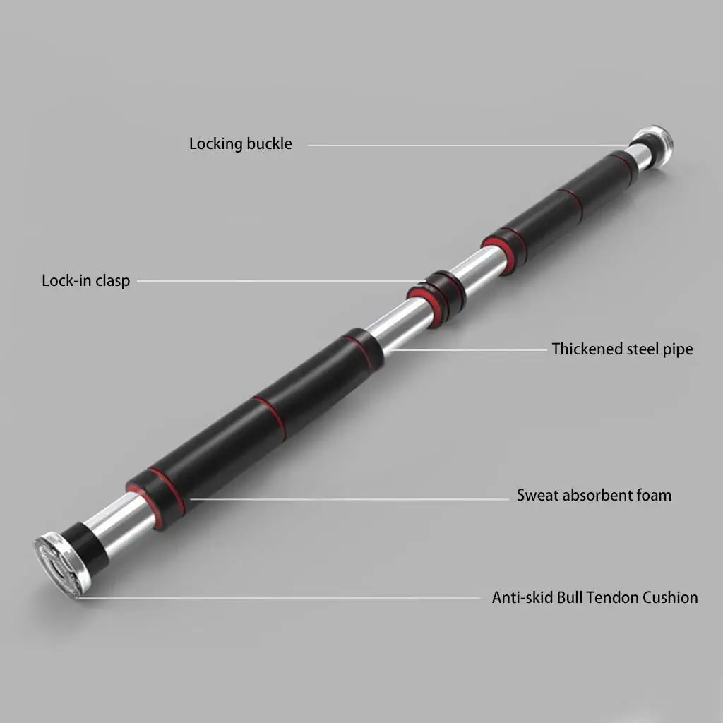 Home Door Fitness Heavy Duty Doorway Pullup Bar Chin up BarPush Ups Portable Body Exercise Equipment