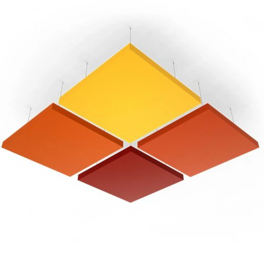 60x60 Black Hanging Acoustic Panels Decorative Ceiling Tiles Hanging Decorative Ceiling Panels