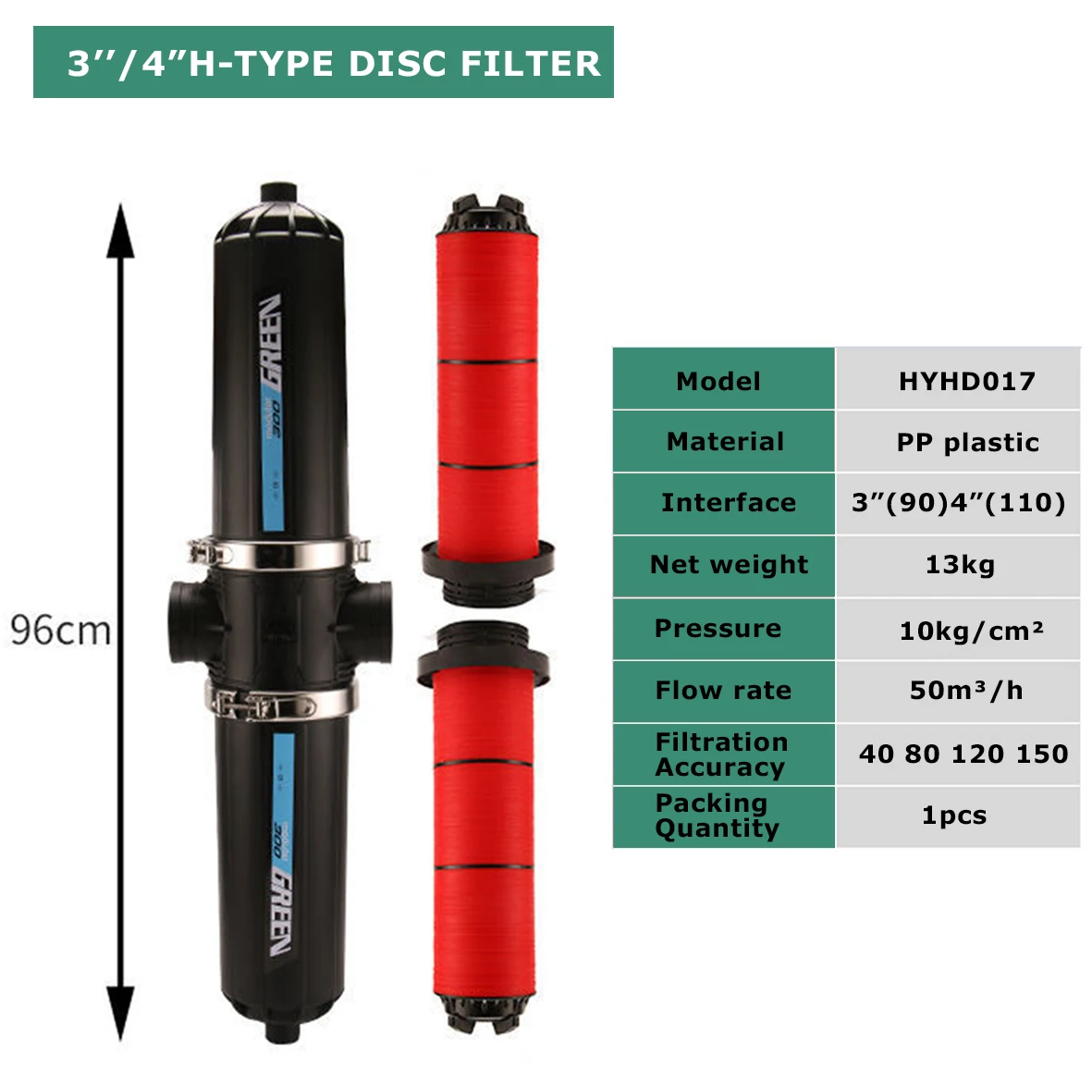 Disc Filter H Type Heavy Duty Robust Body for Agricultural Irrigation System High Quality Filtration Supply