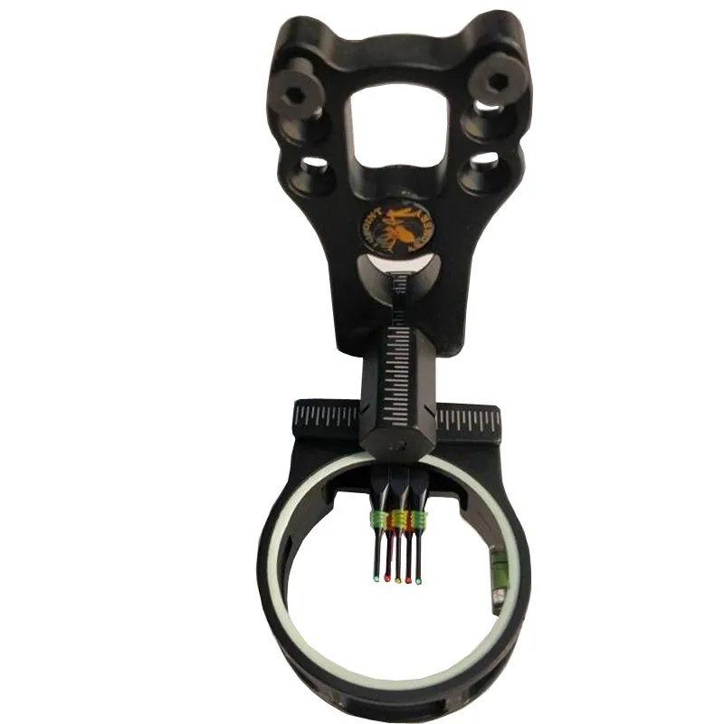 0.029inch/5 Pins Archery Adjustable Compound Bow Sights Light Illuminated by Optical Fiber Optic Sight Flecha Hunting