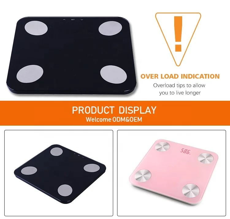 High Quality Weight Scale Smart Body Fat Analyzer Scale 180kg Normal Bathroom Scale