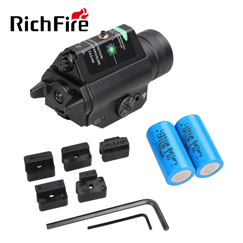 Outdoors sports high quality customized logo RichFire green laser 1000LM torch light