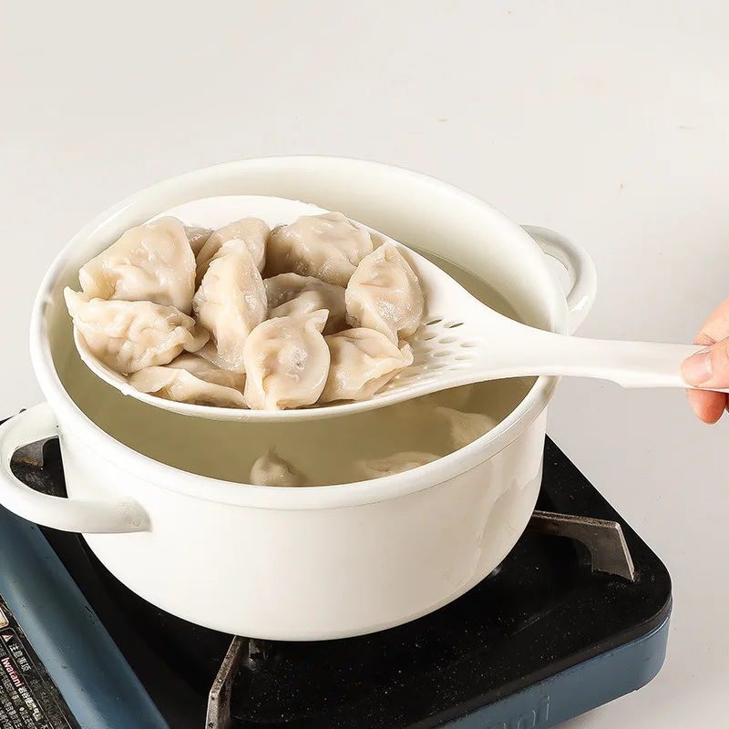 Colander large kitchen multi-purpose noodles strainer home ladle non-slip round strainer drain